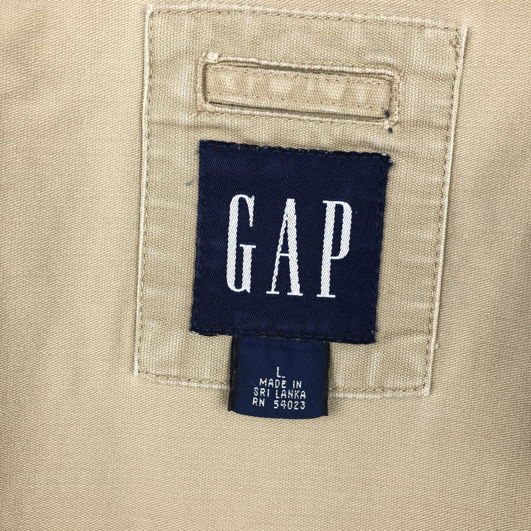 2000'S GAP zip-up jacket, men's size L (approx.) unclear Beige type Vintage Second Hand