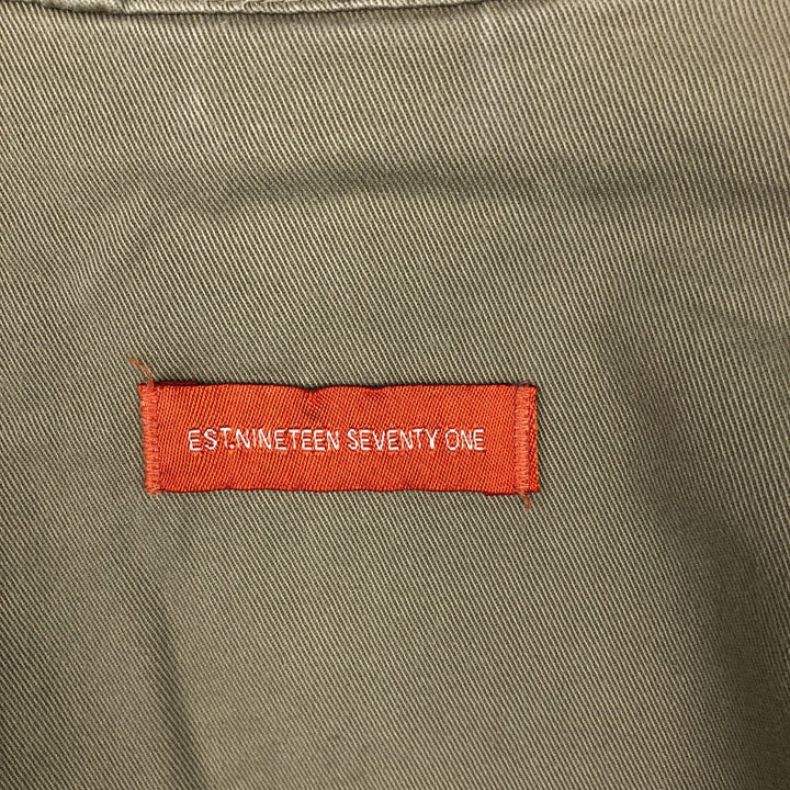 90'S Nike Cotton Pullover Anorak Hoodie, Men's Size XL (Equivalent), Vintage cotton Beige type Vintage Second Hand