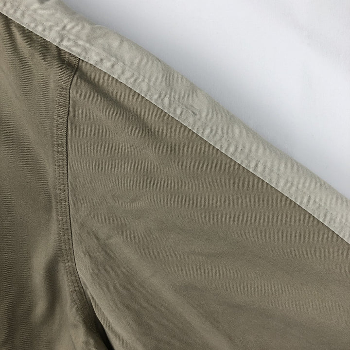 90'S Nike Cotton Pullover Anorak Hoodie, Men's Size XL (Equivalent), Vintage cotton Beige type Vintage Second Hand