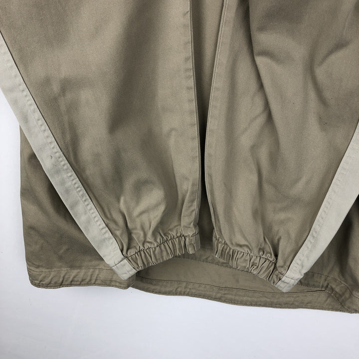 90'S Nike Cotton Pullover Anorak Hoodie, Men's Size XL (Equivalent), Vintage cotton Beige type Vintage Second Hand