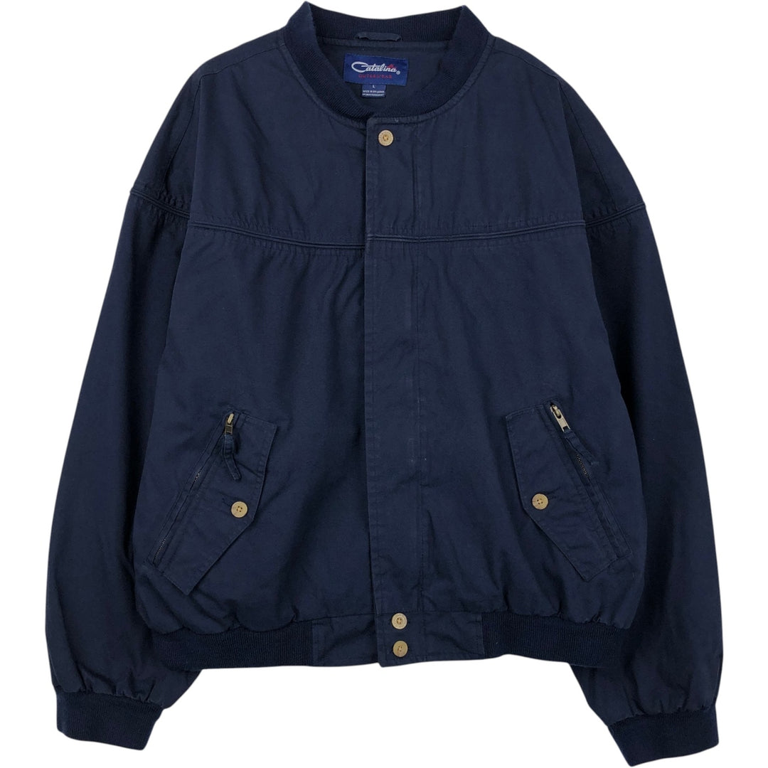 90s-00'S Catalina Derby Jacket, Cup Shoulder Jacket, Men's Size L cotton navy blue type Vintage Second Hand
