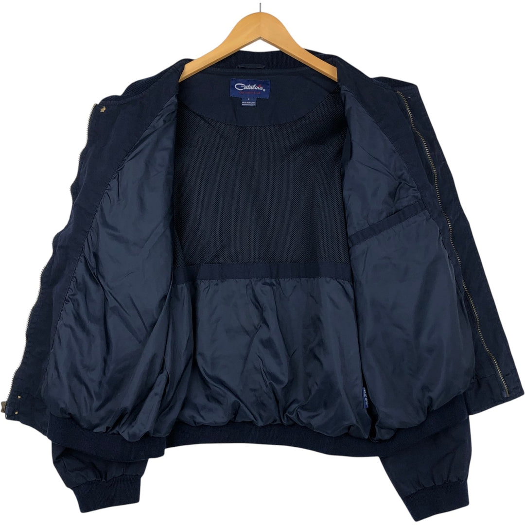 90s-00'S Catalina Derby Jacket, Cup Shoulder Jacket, Men's Size L cotton navy blue type Vintage Second Hand
