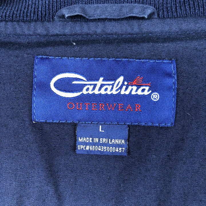 90s-00'S Catalina Derby Jacket, Cup Shoulder Jacket, Men's Size L cotton navy blue type Vintage Second Hand