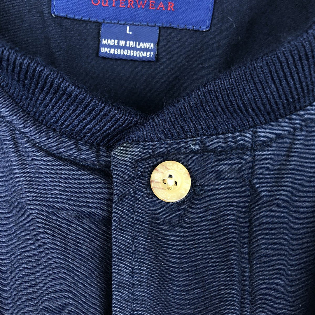 90s-00'S Catalina Derby Jacket, Cup Shoulder Jacket, Men's Size L cotton navy blue type Vintage Second Hand