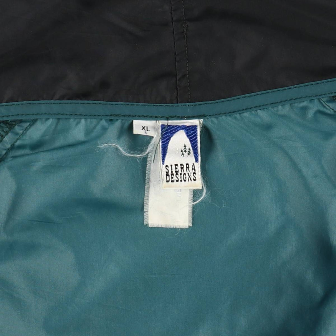 90'S SIERRA DESIGNS PACKABLE Nylon Parka, Men's XL equivalent, Vintage Nylon blue type Vintage Second Hand