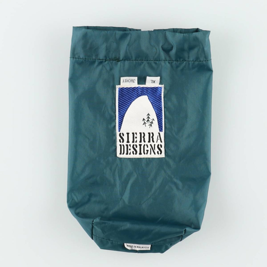90'S SIERRA DESIGNS PACKABLE Nylon Parka, Men's XL equivalent, Vintage Nylon blue type Vintage Second Hand