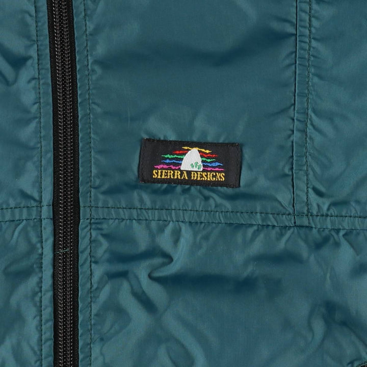 90'S SIERRA DESIGNS PACKABLE Nylon Parka, Men's XL equivalent, Vintage Nylon blue type Vintage Second Hand