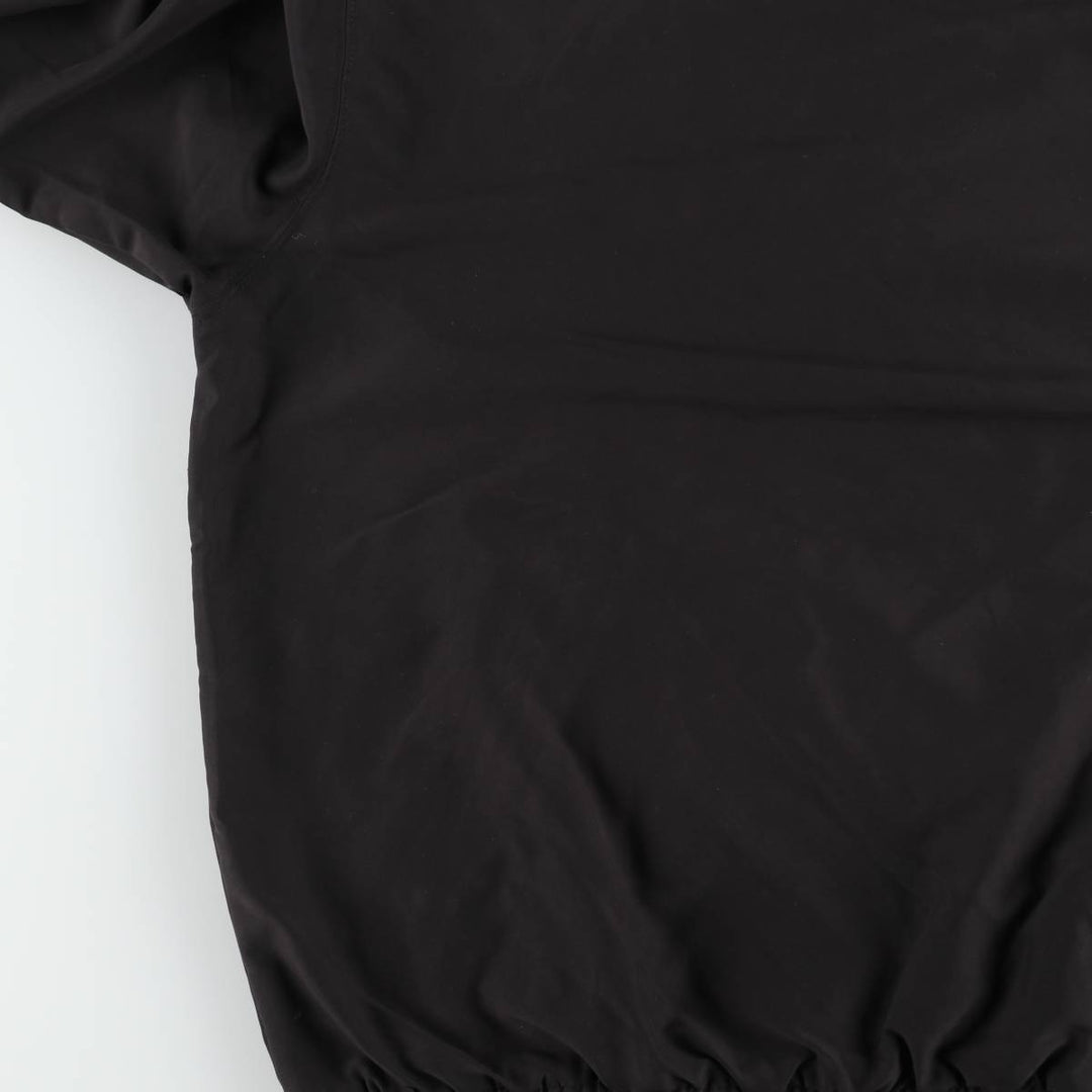 Nike Golf V-neck warm-up pullover, men's size L polyester black type Vintage Second Hand
