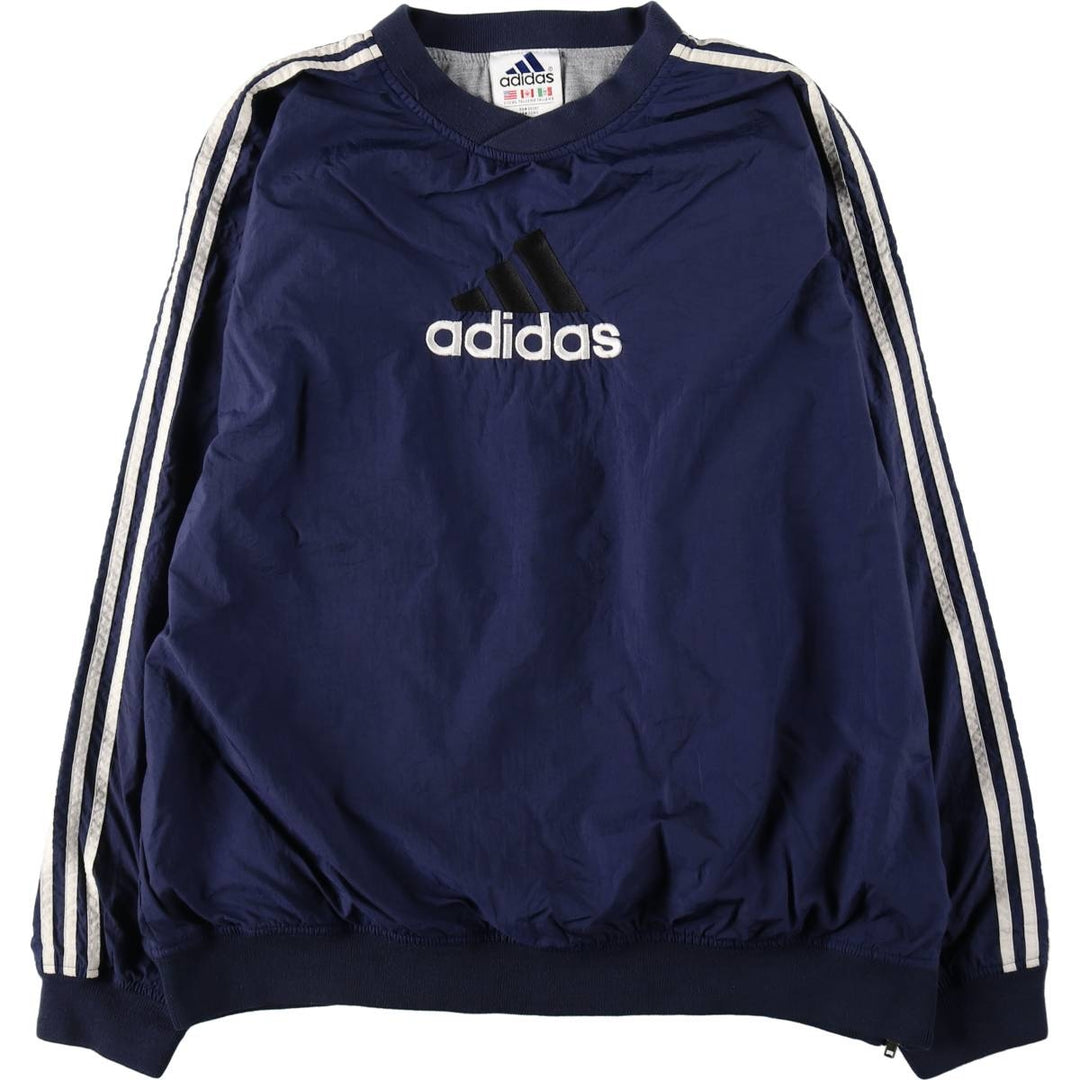90s-00'S Adidas nylon pullover, men's size XL (approx.) Nylon navy blue type Vintage Second Hand