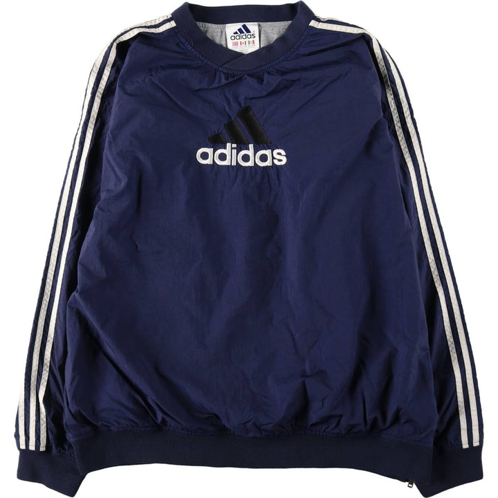 90s-00'S Adidas nylon pullover, men's size XL (approx.) Nylon navy blue type Vintage Second Hand