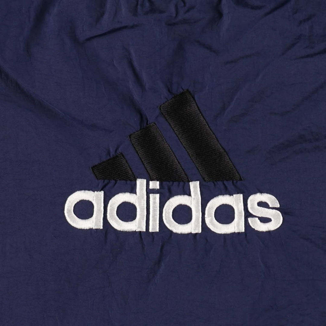 90s-00'S Adidas nylon pullover, men's size XL (approx.) Nylon navy blue type Vintage Second Hand
