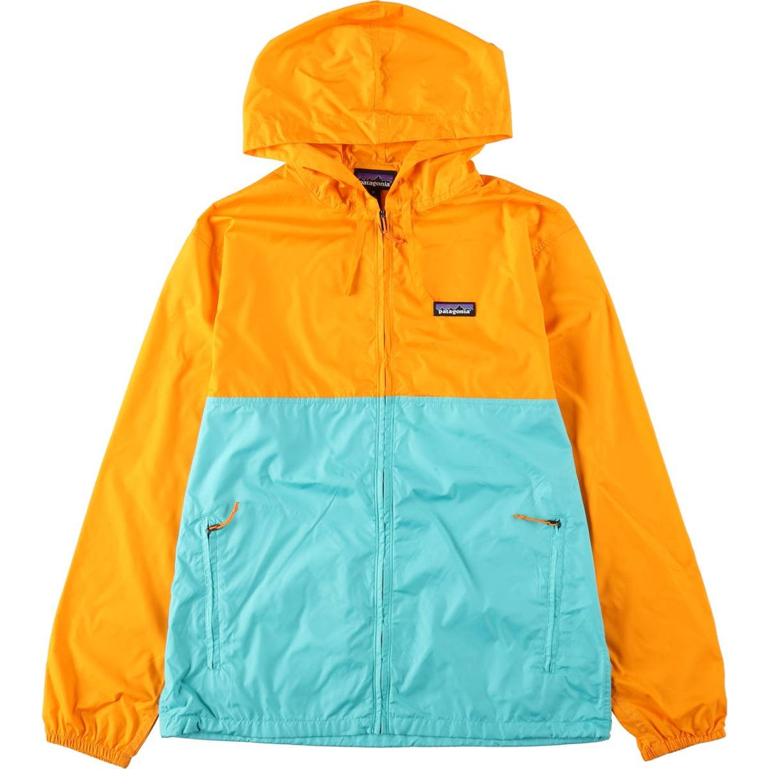 Patagonia Light & Variable Hoodie 27236SP16 Two-tone Hooded Windbreaker Men's Size M (approx.) polyester turquoise blue Vintage Second Hand