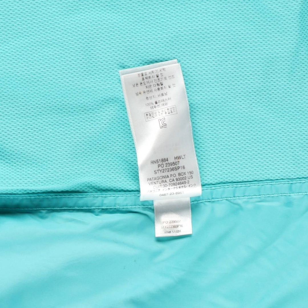 Patagonia Light & Variable Hoodie 27236SP16 Two-tone Hooded Windbreaker Men's Size M (approx.) polyester turquoise blue Vintage Second Hand