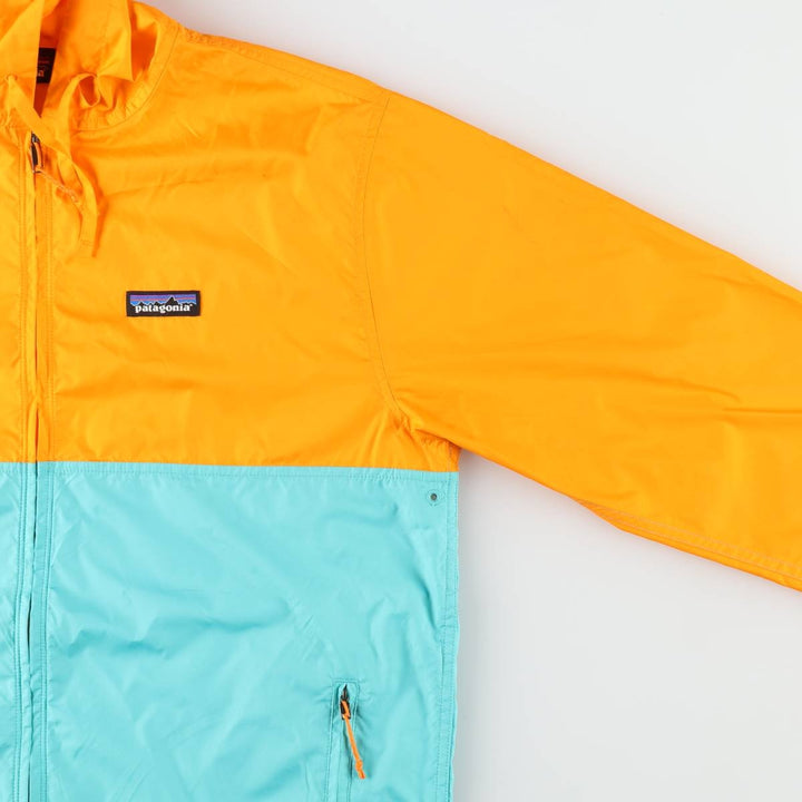 Patagonia Light & Variable Hoodie 27236SP16 Two-tone Hooded Windbreaker Men's Size M (approx.) polyester turquoise blue Vintage Second Hand