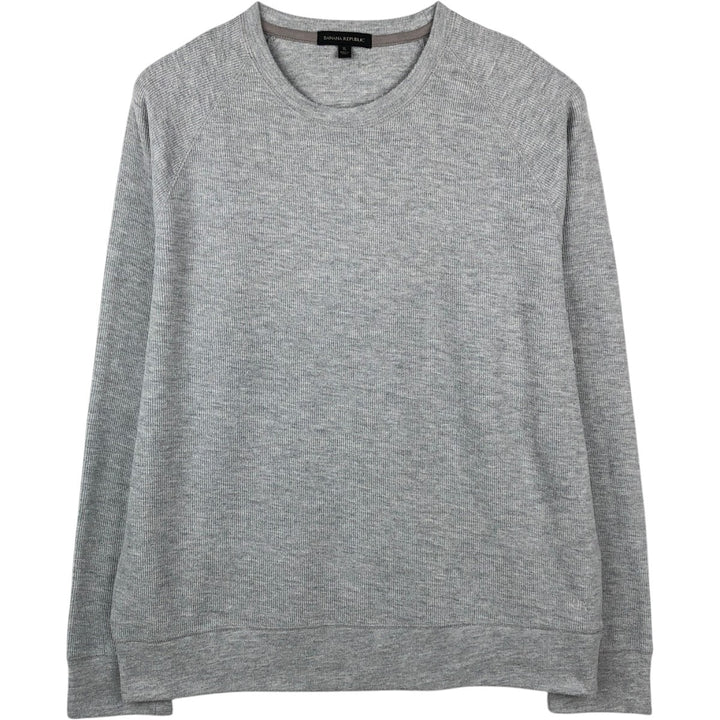 Banana Republic Thermal Long T-Shirt, Men's XL cotton pale white type Vintage Second Hand