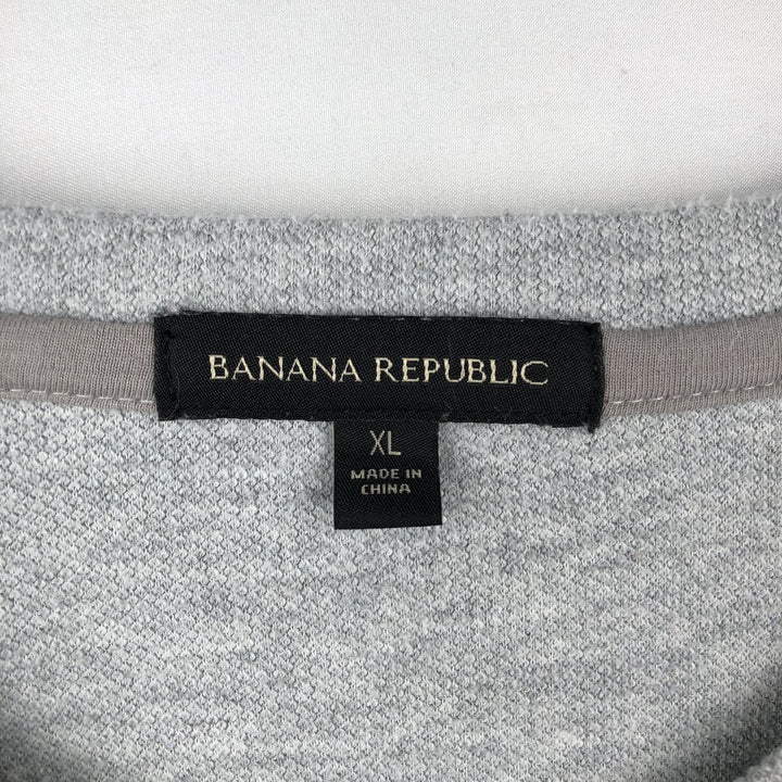 Banana Republic Thermal Long T-Shirt, Men's XL cotton pale white type Vintage Second Hand