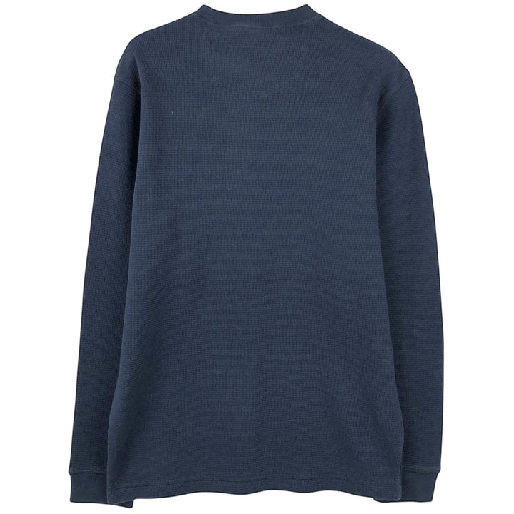 Eddie Bauer Thermal Long-Sleeve T-Shirt, Men's Size S cotton navy blue type Vintage Second Hand