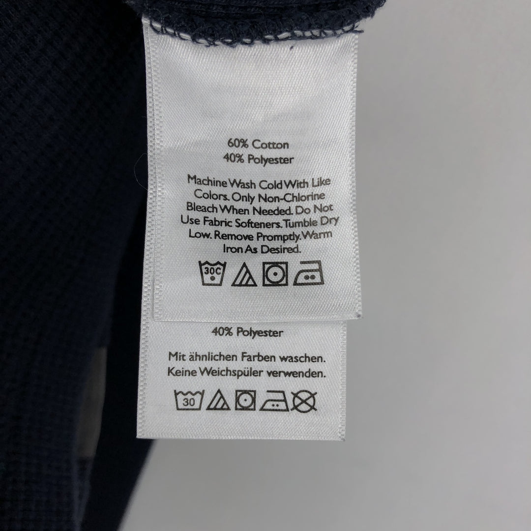 Eddie Bauer Thermal Long-Sleeve T-Shirt, Men's Size S cotton navy blue type Vintage Second Hand