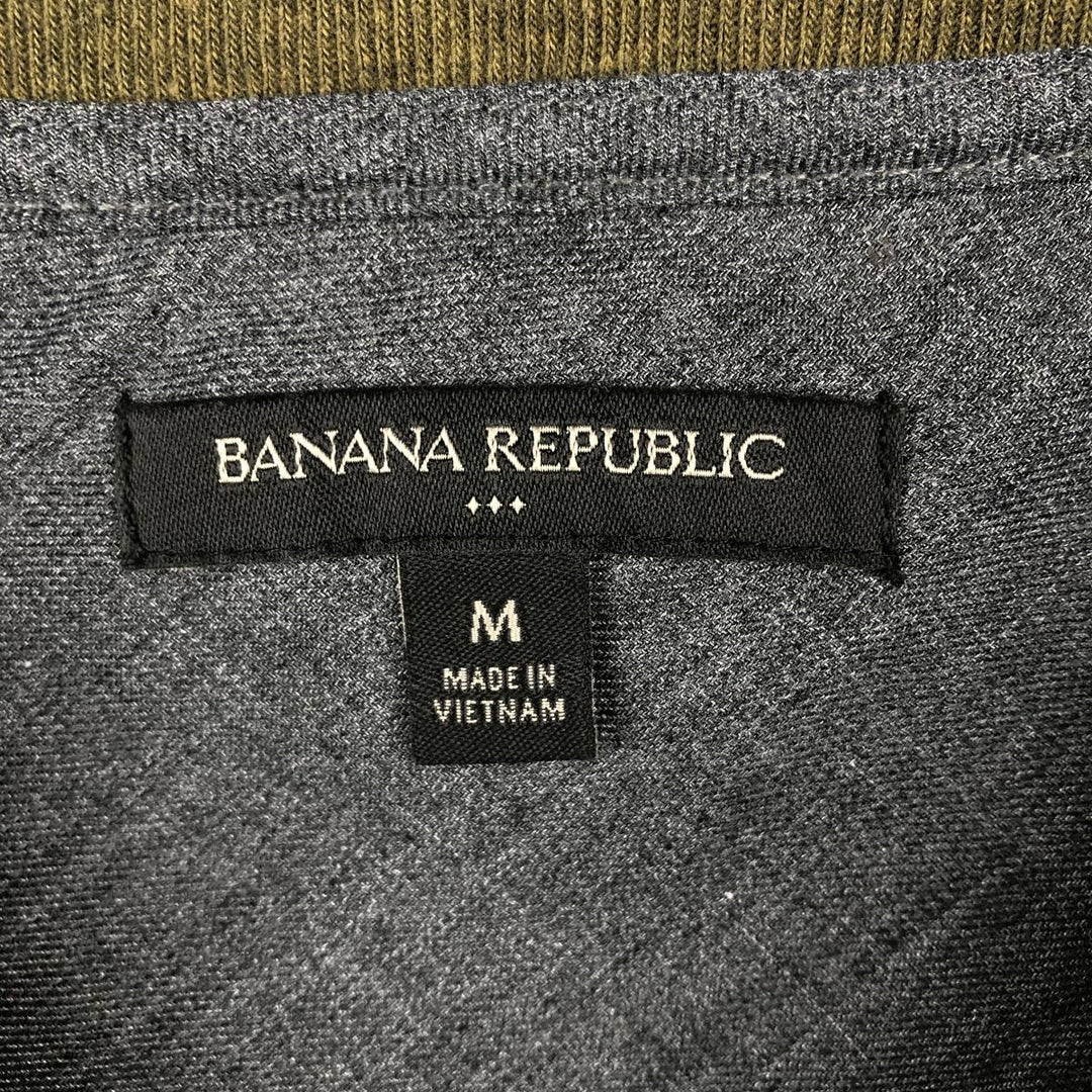 Banana Republic Thermal Long-Sleeve T-Shirt, Waffle Knit, Men's Size M (equivalent) unclear Khaki type Vintage Second Hand