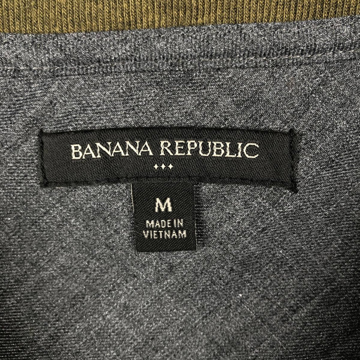 Banana Republic Thermal Long-Sleeve T-Shirt, Waffle Knit, Men's Size M (equivalent) unclear Khaki type Vintage Second Hand