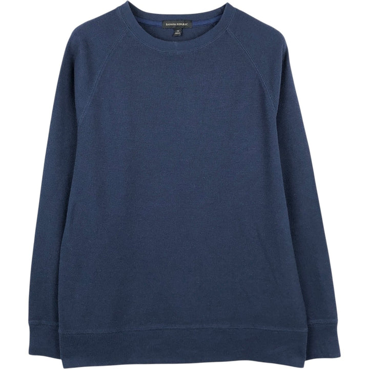 Banana Republic Thermal Long T-Shirt, Men's Size M cotton navy blue type Vintage Second Hand
