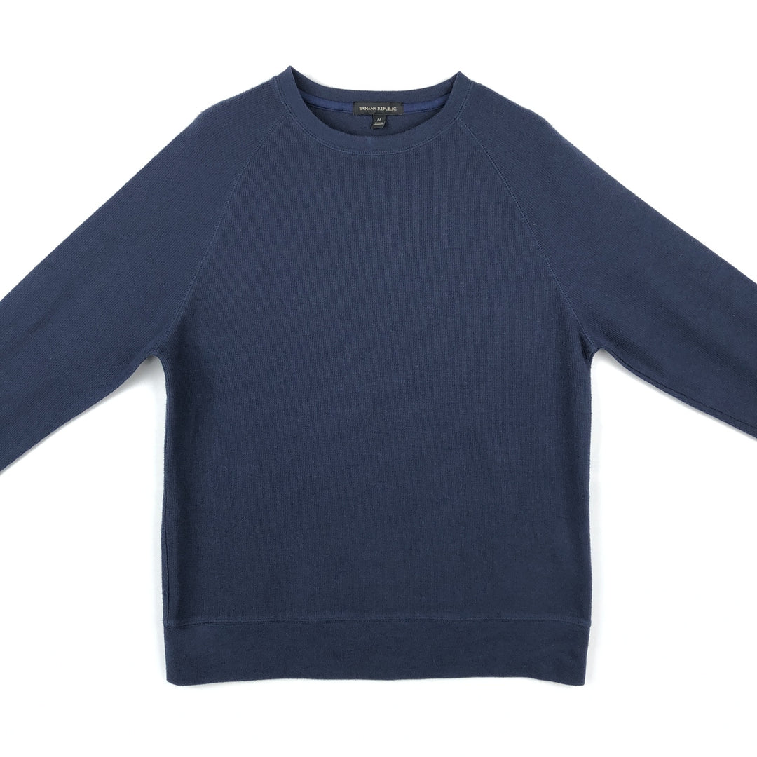 Banana Republic Thermal Long T-Shirt, Men's Size M cotton navy blue type Vintage Second Hand