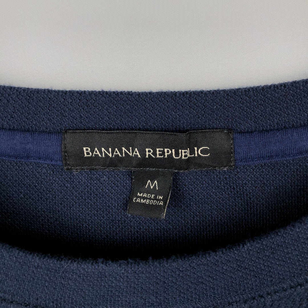 Banana Republic Thermal Long T-Shirt, Men's Size M cotton navy blue type Vintage Second Hand