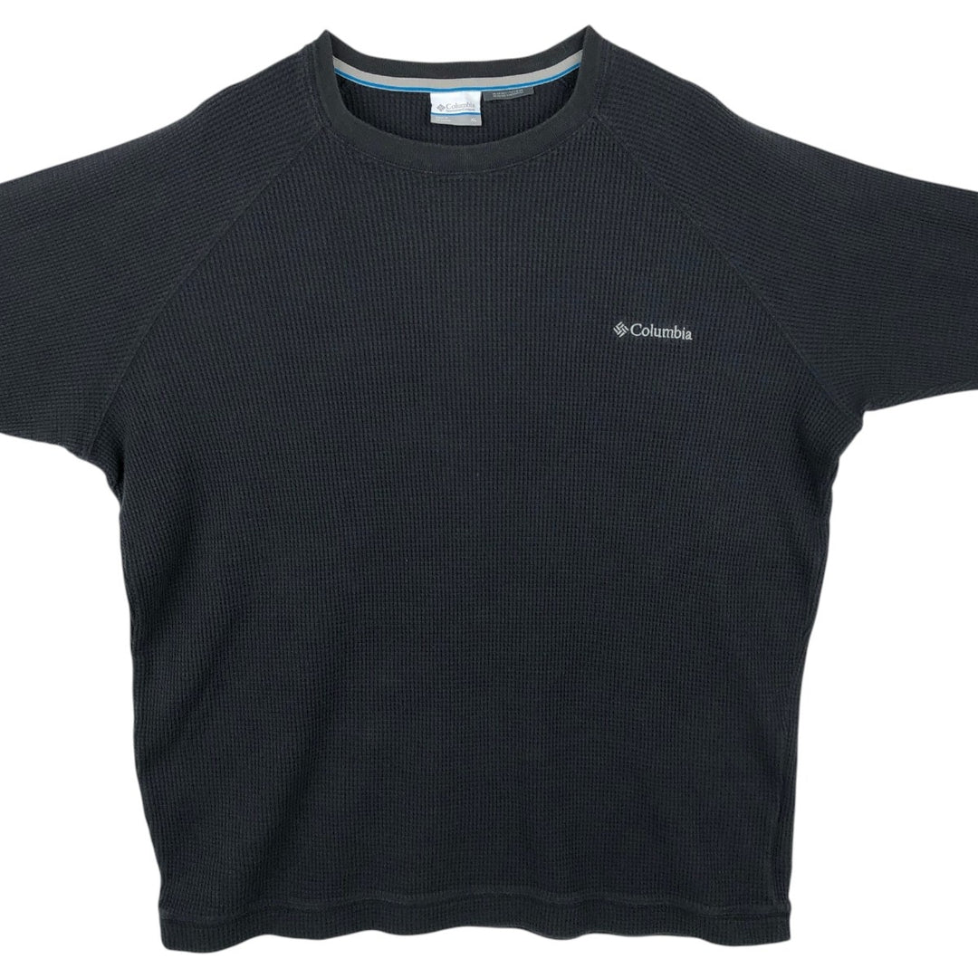 Columbia OMNI-WICK Thermal Long-Sleeve T-Shirt, Men's Size XL (approx.) cotton black type Vintage Second Hand