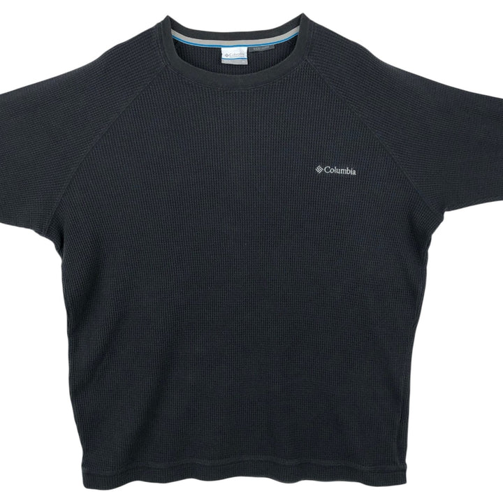 Columbia OMNI-WICK Thermal Long-Sleeve T-Shirt, Men's Size XL (approx.) cotton black type Vintage Second Hand