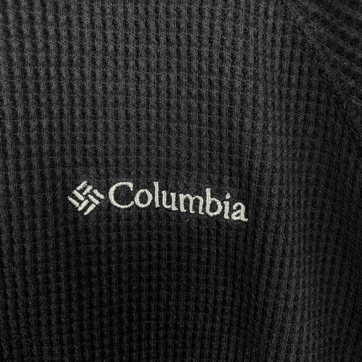 Columbia OMNI-WICK Thermal Long-Sleeve T-Shirt, Men's Size XL (approx.) cotton black type Vintage Second Hand