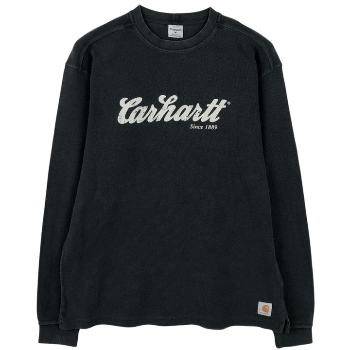 Carhartt Thermal Long T-Shirt, Men's Size Medium cotton black type Vintage Second Hand