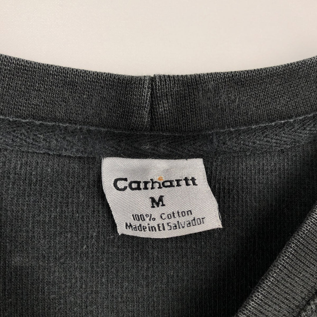 Carhartt Thermal Long T-Shirt, Men's Size Medium cotton black type Vintage Second Hand