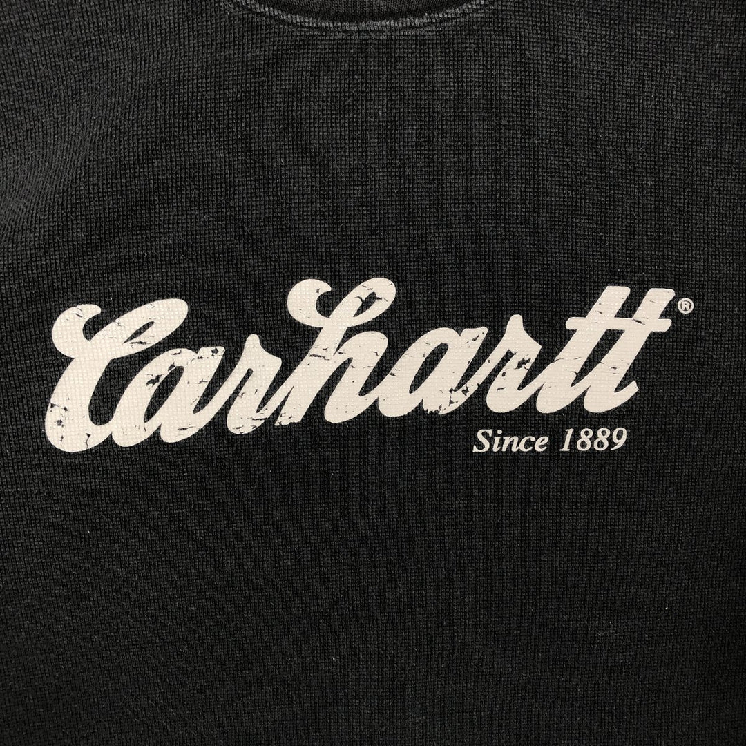 Carhartt Thermal Long T-Shirt, Men's Size Medium cotton black type Vintage Second Hand