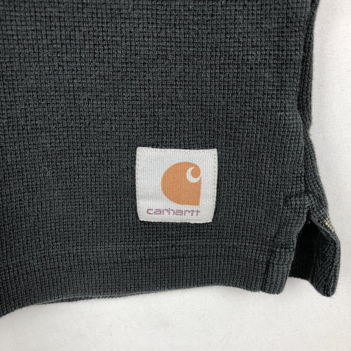 Carhartt Thermal Long T-Shirt, Men's Size Medium cotton black type Vintage Second Hand