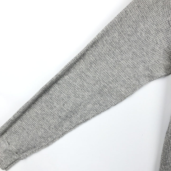 Dickies Henley Neck Thermal Long T-Shirt, Men's XL cotton gray type Vintage Second Hand