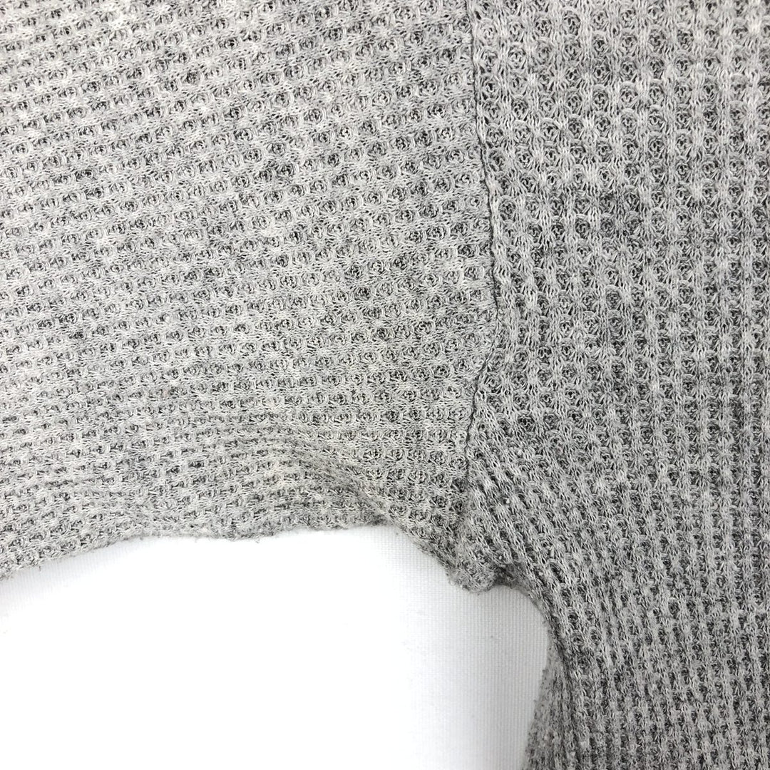 Dickies Henley Neck Thermal Long T-Shirt, Men's XL cotton gray type Vintage Second Hand
