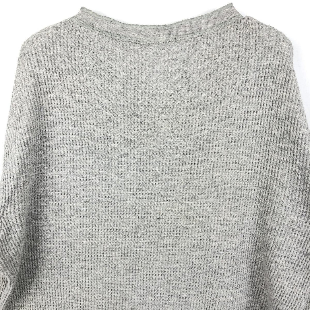Dickies Henley Neck Thermal Long T-Shirt, Men's XL cotton gray type Vintage Second Hand