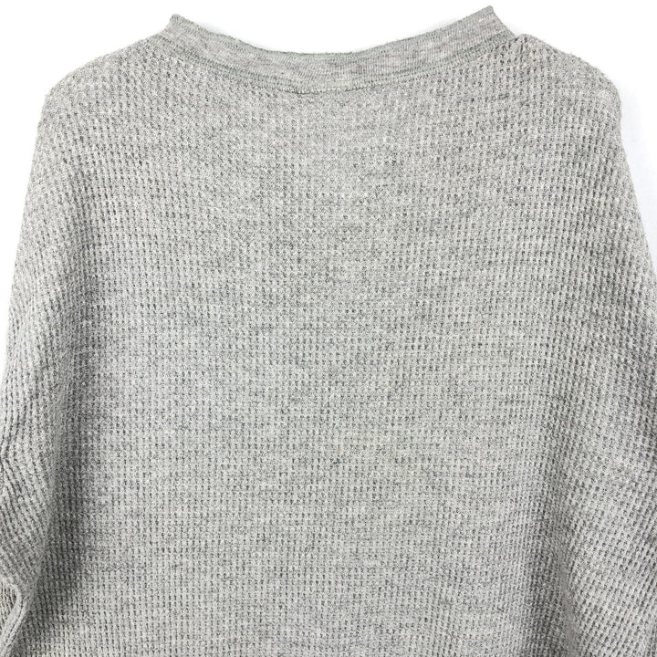 Dickies Henley Neck Thermal Long T-Shirt, Men's XL cotton gray type Vintage Second Hand