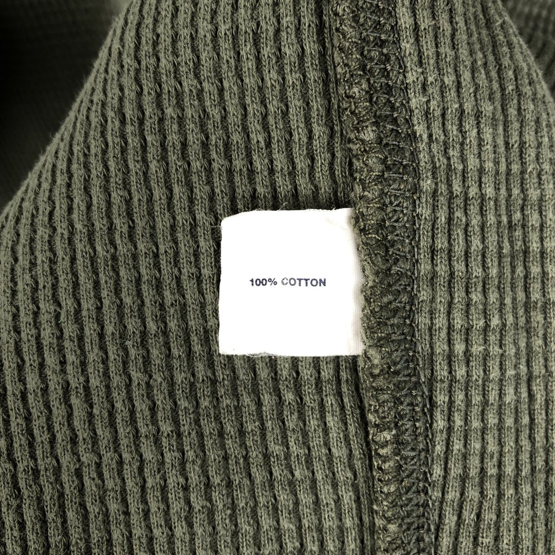 2000'S GAP Thermal Long T-Shirt, Waffle, Men's Size M cotton Khaki type Vintage Second Hand