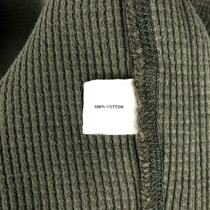 2000'S GAP Thermal Long T-Shirt, Waffle, Men's Size M cotton Khaki type Vintage Second Hand