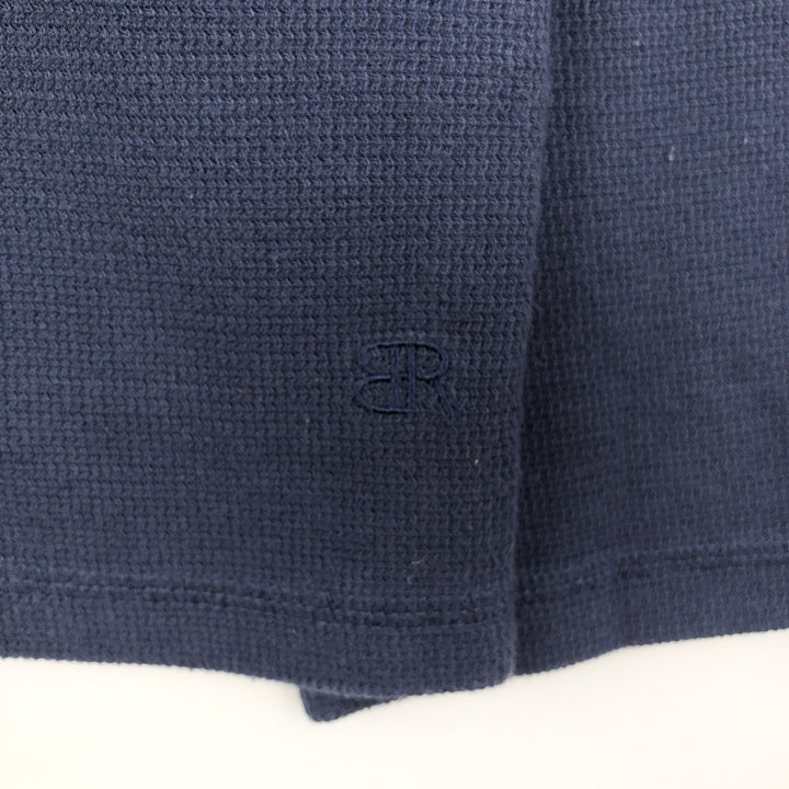 2000'S Banana Republic Thermal Long T-Shirt, Men's Size L cotton navy blue type Vintage Second Hand