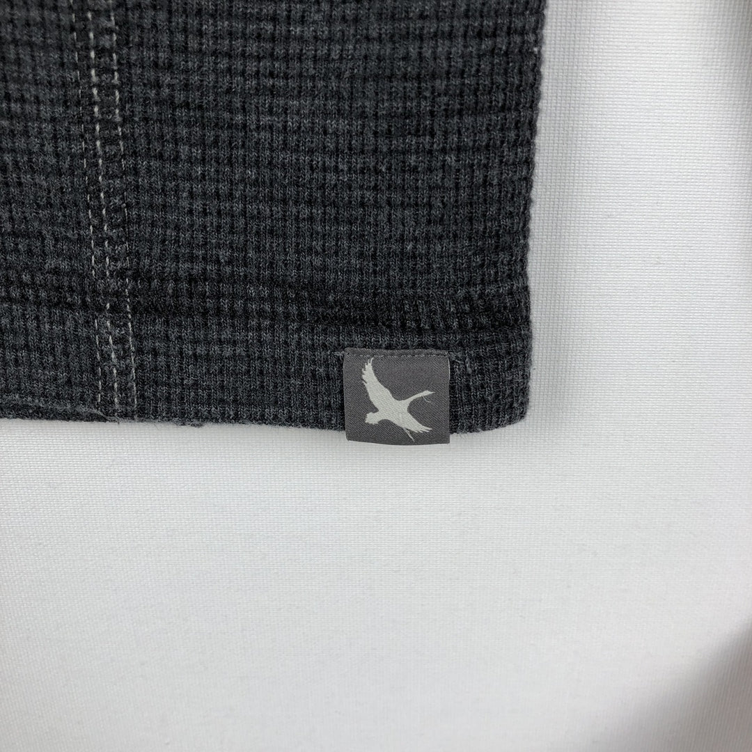 Eddie Bauer Thermal Long-Sleeve T-Shirt, Men's Size S cotton Charcoal Vintage Second Hand