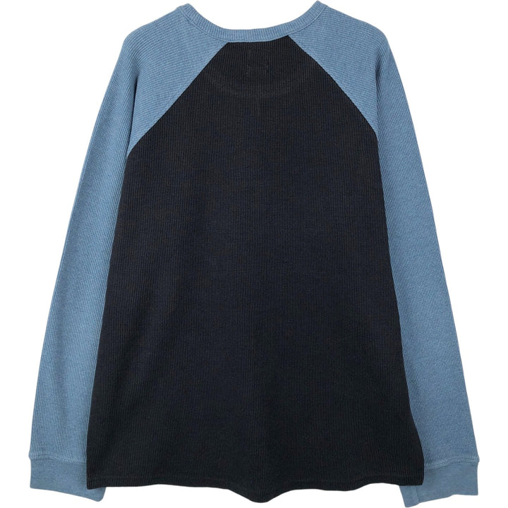 Levi's Thermal Long-Sleeve Waffle T-Shirt, Men's Size XL (equivalent) cotton black type Vintage Second Hand