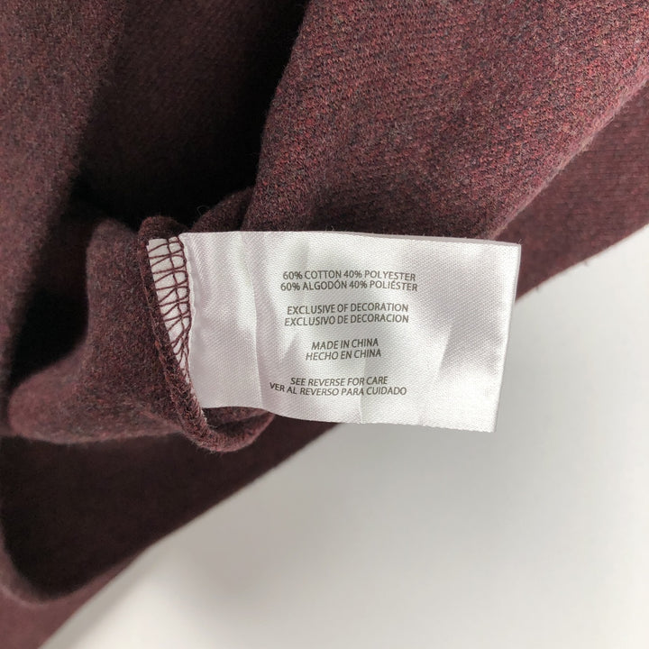 Banana Republic Thermal Long T-Shirt, Men's Size L cotton Red type red-purple Vintage Second Hand