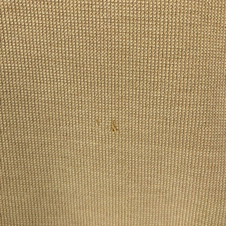 Woolrich Henley Neck Thermal Long-Sleeve T-Shirt, Men's Size L (approx.) cotton Beige type Vintage Second Hand