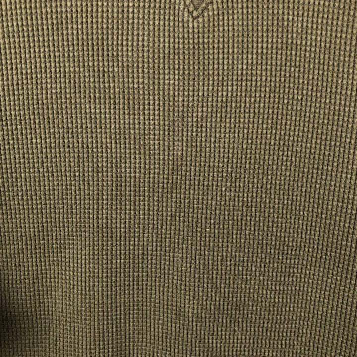 MICHAEL KORS Thermal Long-Sleeve T-Shirt, Waffle Pattern, Men's Size XL (equivalent) cotton Khaki type Vintage Second Hand