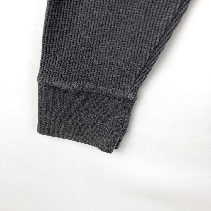 St. John's Bay Thermal Long-Sleeve T-Shirt, Waffle Knit, Men's Size M (equivalent) cotton gray type Vintage Second Hand