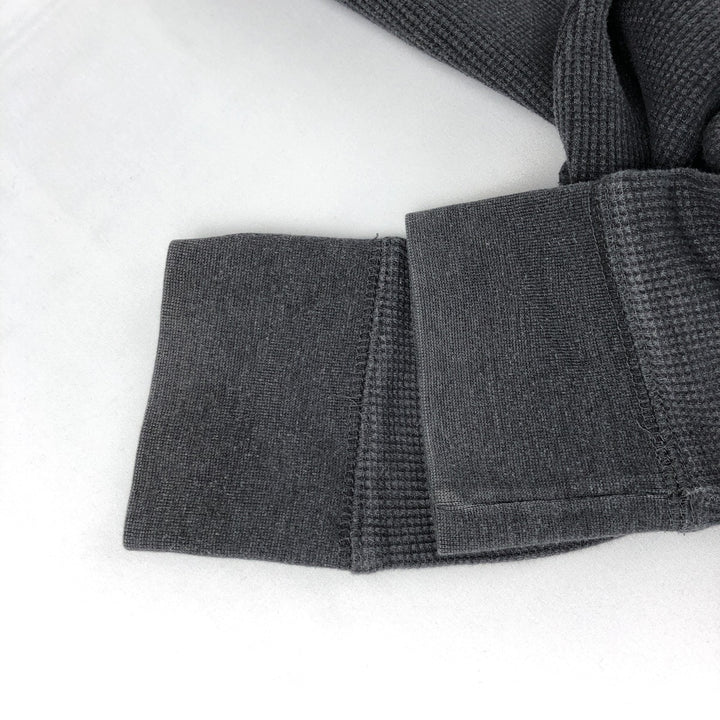 St. John's Bay Thermal Long-Sleeve T-Shirt, Waffle Knit, Men's Size M (equivalent) cotton gray type Vintage Second Hand