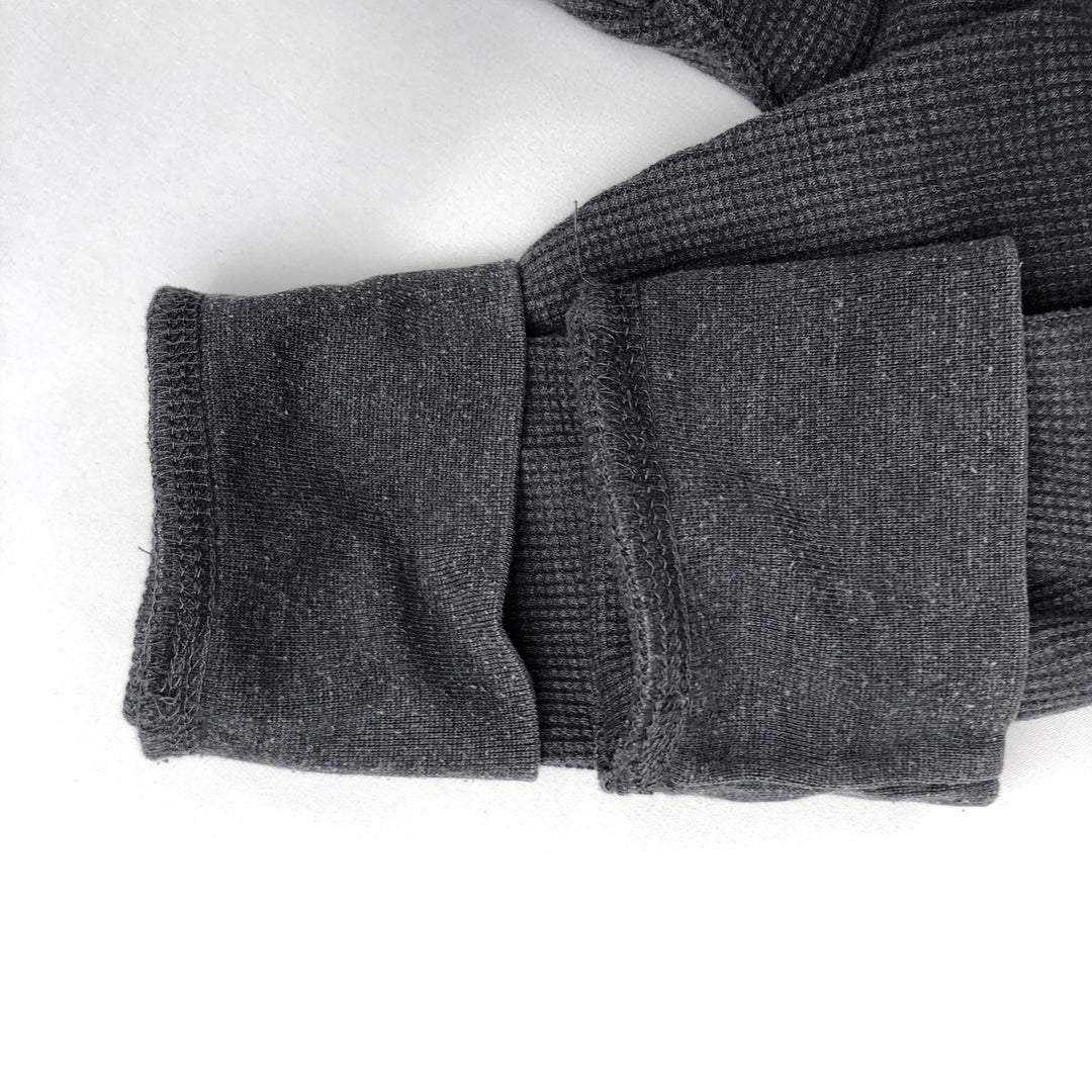 St. John's Bay Thermal Long-Sleeve T-Shirt, Waffle Knit, Men's Size M (equivalent) cotton gray type Vintage Second Hand