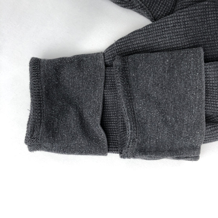 St. John's Bay Thermal Long-Sleeve T-Shirt, Waffle Knit, Men's Size M (equivalent) cotton gray type Vintage Second Hand